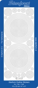 Starform sticker cirkels goud 1144 (Locatie: G030)