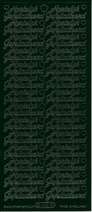 Starform sticker donkergroen Hartelijk Gefeliciteerd 202 (Locatie: i345) - Img 2