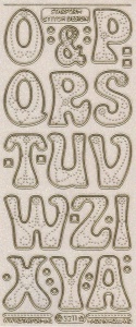 Starform sticker glitter transparant goud 3211 (Locatie: ZZ149 )