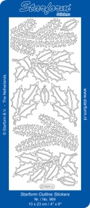 Starform sticker goud kerst 969 (Locatie: G353)