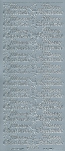 Starform sticker Merry Christmas silver 351 (Locatie: t134) - Img 2