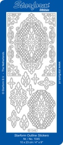 Starform sticker ornamenten goud 1045 (Locatie: i460)
