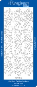 Starform sticker zilver 995 (Locatie: N151)