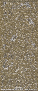 Starform stickervel glitter goud/zilver 7076 (Locatie: b109) - Img 2