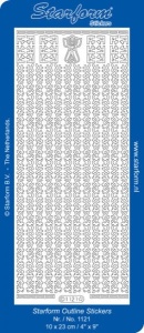 Starform stickervel zilver tekens 1121 (Locatie: i235) - Img 1