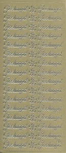Stickers, graduated, gold (Locatie: u238)