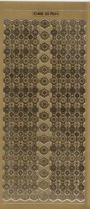 Stickervel goud randje MD357034 (e067) - Img 2