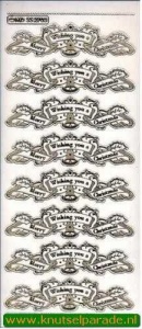 Stickervel goud transparant MD352703 (Locatie: E161)