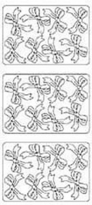 Stickervel strikken zilver 9605 (Locatie: H392 ) - Img 2