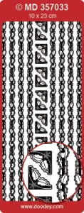 Stickervel zilver MD357033 (Locatie: u088)