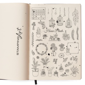Ciao Bella Clear Stamp, 15cm x 20cm, Bullet Journal House Plants, PS8012 (Locatie:) - Img 2