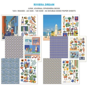 Ciao Bella Junk Journal A4 Riviera Dream Ephemera Book CBB027 (Locatie: 5737)  - Img 2