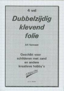Double-sided adhesive foil, A4, 4 sheets, 313001