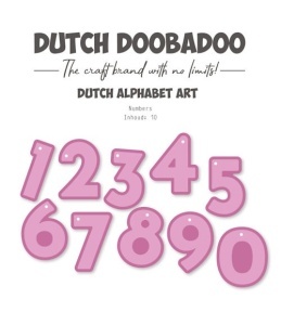 Dutch Doobadoo Stencil Numbers 95470/784347 (Locatie: 1179)