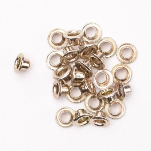 Eyelets metallic nickel 25 stuks nr. 20406 (Locatie: 5RC1 ) - Img 2