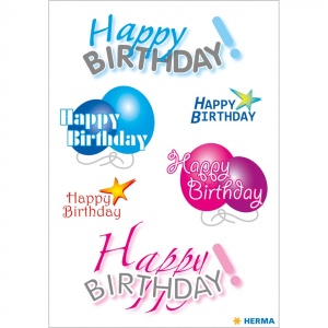 Herma stickers Happy Birthday 3 vel 3408 (Locatie: HE049)