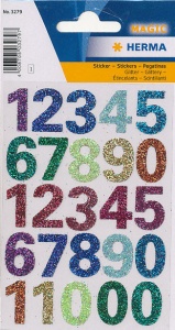 Herma stickers magic cijfers glitters 1 vel 3279 (Locatie: HE007)