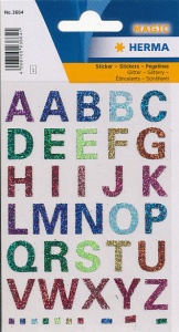 Herma stickers magic letters glitter 1 vel 3664 (Locatie: HE044)