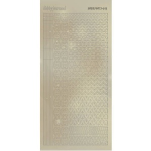 Hobbydots stickervel glitter goud STDP121 (Locatie: u263)