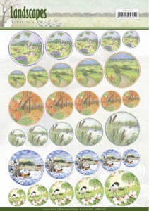 Jeanine's Art knipvel landschappen JAMIN10002 (Locatie: 2821)