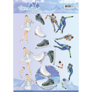 Jeanine's Art knipvel schaatsen CD11030 (Locatie: 4540)