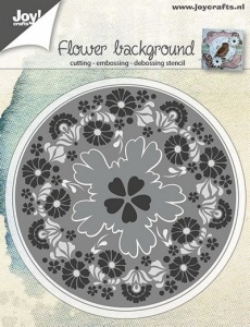 Joy! Crafts snijmal Flower Background 6002/0565 (Locatie: d117)
