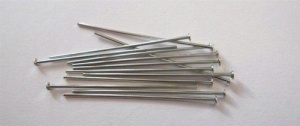 Kettelstiften met kop zilverkleur 32 mm 100 stuks 10317-3201 (Locatie: K3)