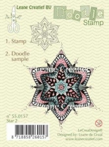 Leane Creatief Doodle clear stamp Star 2 550157 (Locatie: NN018)
