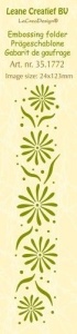 Leane Creatief embossing folder Flowers 35.1772