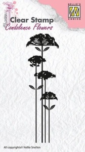 Nellie Snellen Clear stamp Condolence Flower-2 CSCF002 (Locatie: NN298 )