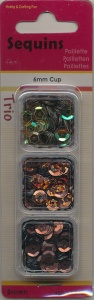 Pailletten-Sequins Trio 6mm 12053 5304 (Locatie: 1C )