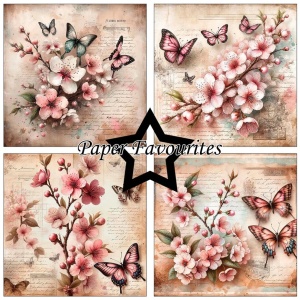 Paper Favourites Paperpack, 15.2cmx15.2cm, Vintage Sakura PF586 - Img 2
