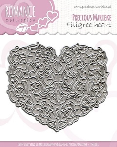 Precious Marieke snijmal Filigree Heart PM10027 (Locatie: d100)