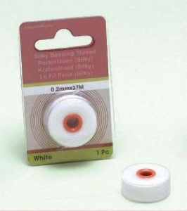 Silky kralendraad wit 0.2 mm x 37 mtr 12050-5002 (Locatie: K3)