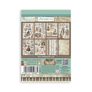 Stamperia washi pad, 14.8x21 cm, 8 vellen SBW34 - Img 10