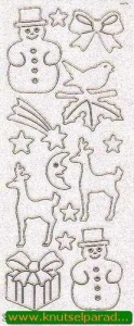 Starform sticker glitter kerst goud 9551 (Locatie: X036 )