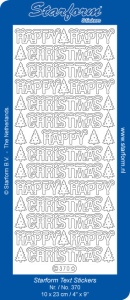 Starform sticker goud happy christmas 370 (Locatie: C242) - Img 1