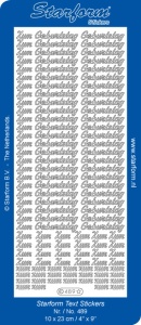 Starform sticker goud zum geburtstag 489 (Locatie: J407)