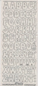 Starform sticker transparant glitter zilver 7043 (Locatie: L216 )