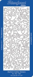 Starform stickervel baby zilver 1193 (Locatie: U292 )