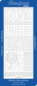 Starform stickervel bingo zilver 1216 (Locatie: g139)
