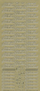 Starform stickervel hartelijk gefeliciteerd goud 226 (Locatie: e013) - Img 2