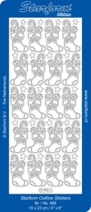 Starform stickervel kerst goud 988 (Locatie: BB134)