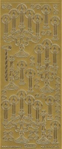 Starform stickervel kerst goud 994 (Locatie: K055) - Img 2
