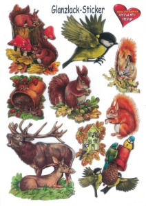 Sticker animals, A4, 7 (Locatie: 0350)