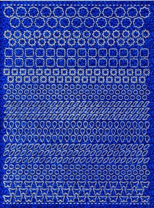 Stickervel dots holografisch blauw (Locatie: 2874)