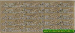 Stickervel goud Bonne Fete Maman nr. 4604 (Locatie: E188 )