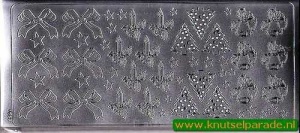 Stickervel zilver kerst 1653 (Locatie: ZZ096 )