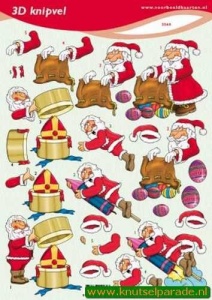 Voorbeeldkaarten knipvel kerst/sinterklaas 2260 (Locatie: 6853)