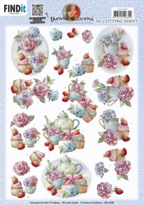 Yvonne Creations knipvel cupcakes CD11949 (Locatie: 1419)